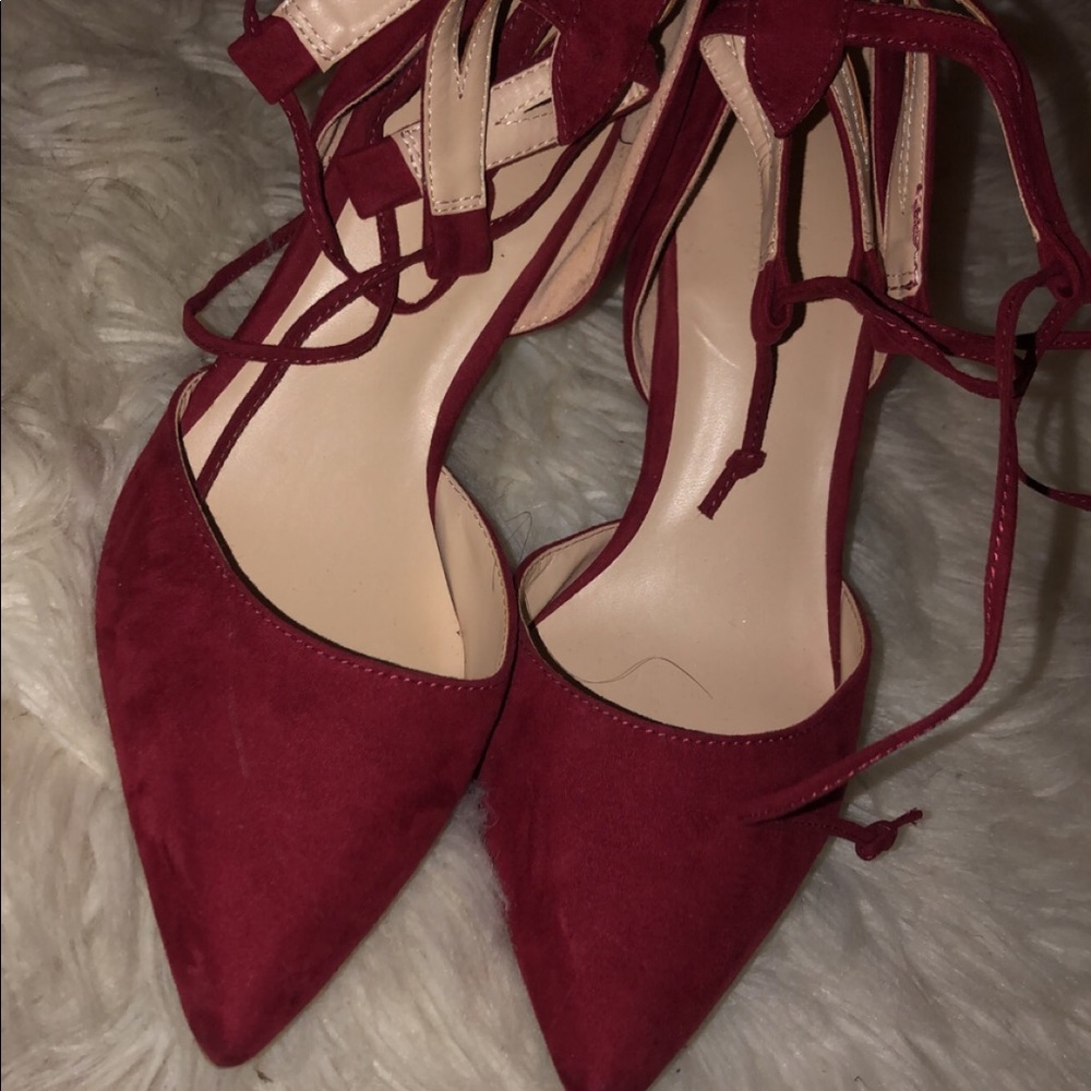 Maroon heels